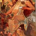 Mucha. L'automne (1896)