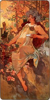 Mucha. L'automne (1896)