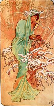 Mucha. L'hiver (1896)