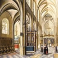 Bartholomeus van Bassen. Intérieur d’une cathédrale gothique (1614)