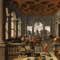 Bartholomeus van Bassen. Lazare dans le palais du riche (1620-30)