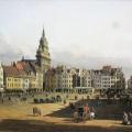 Bernardo Bellotto. Le vieux marché de Dresde vu de la Schlossgasse (1750-51)