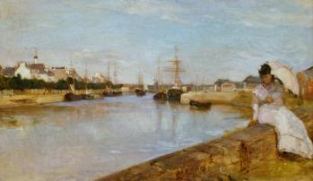 Berthe Morisot. Vue du petit port de Lorient (1869)