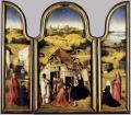Bosch. triptyque de l’adoration des mages, ouvert (v. 1510)