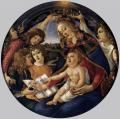 Botticelli. La Madone du Magnificat, détail 1 (v. 1481)