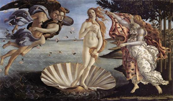 Botticelli. La Naissance de Vénus (v. 1485)