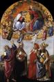 Botticelli. Le couronnement de la Vierge. Retable San Marco (1490-92)