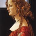 Botticelli. Portrait d'une jeune femme (après 1480)