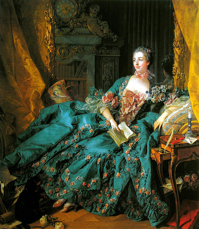 La marquise de Pompadour, 1755, 131×179 cm by Maurice Quentin de