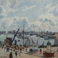 Camille Pissarro. L’Anse des pilotes et le brise-lame est, Le Havre, matin, soleil, marée montante (1903)