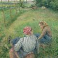 Camille Pissarro. Paysannes se reposant dans les champs près de Pontoise (1882)