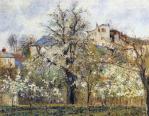 Camille Pissarro. Printemps. Pruniers en fleurs (1877)