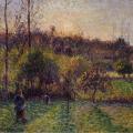 Camille Pissarro. Soleil levant à Éragny (1894)