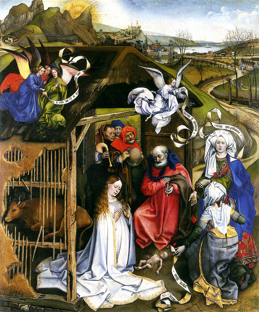 Robert Campin. La nativité (v. 1430)