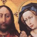 Campin. Le Christ et la Vierge en prière (1424)