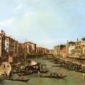 Canaletto. Le Grand Canal vu du Pont Rialto, 1735