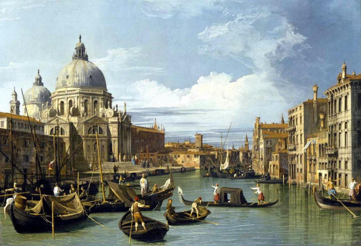 Ca s'est passé en octobre ! Canaletto-le-grand-canal-et-l-eglise-de-la-salute-1730