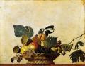 Caravage. Corbeille de fruits (1599)