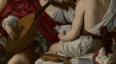 Caravage. Les musiciens, détail (1597)