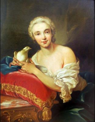 Carle Van Loo. Portrait de Christina van Loo (v. 1740)