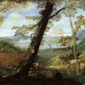 Carrache. Paysage fluvial (1590)