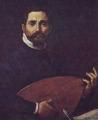 Carrache. Portrait de Giovanni Gabrielli jouant du luth (1599-1600)