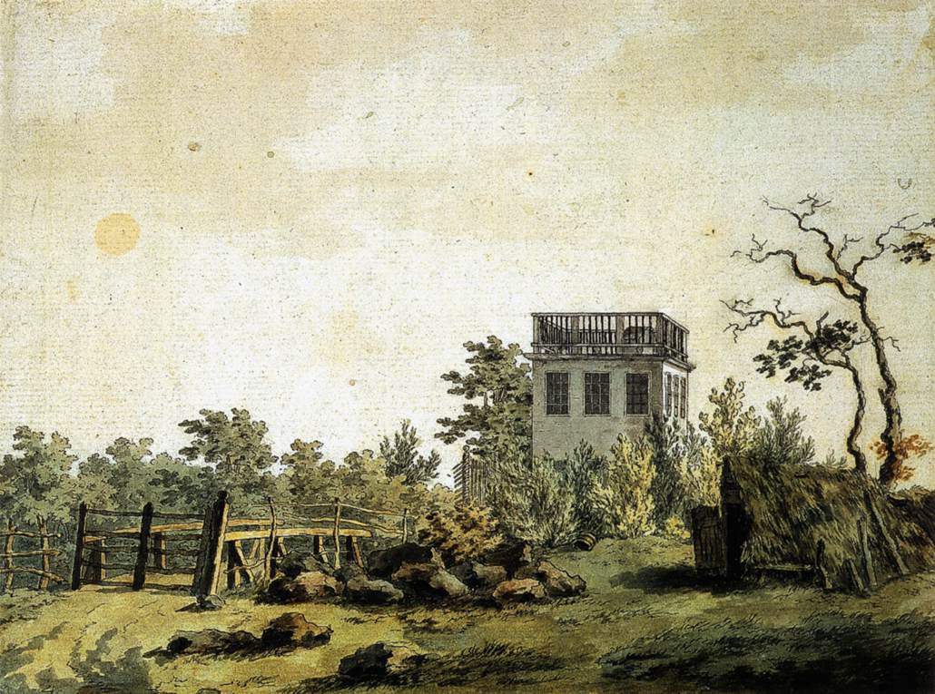 Ca s'est passé en septembre ! Caspar-david-friedrich-paysage-avec-pavillon-1797