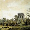 Caspar David Friedrich. Paysage avec pavillon (v. 1797)