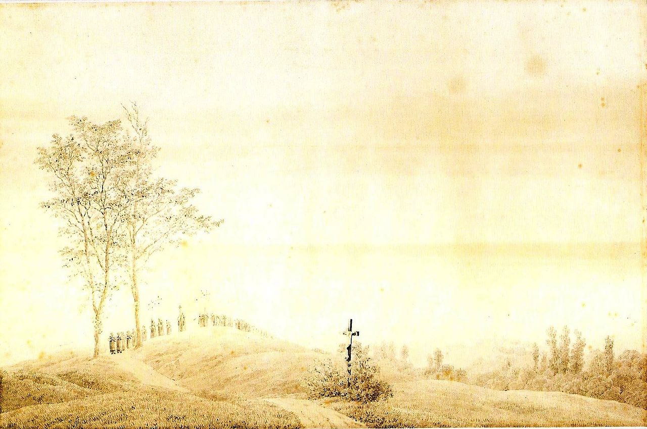 Ca s'est passé en septembre ! Caspar-david-friedrich-pelerinage-au-coucher-du-soleil-1805