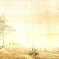 Caspar David Friedrich. Pèlerinage au coucher du soleil (1805)