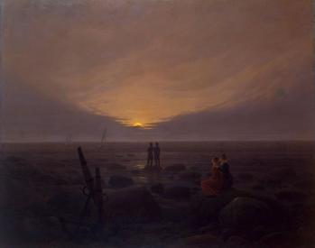 Caspar David Friedrich. Lever de lune sur la mer (v. 1821)