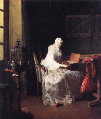 Chardin. La serinette (1751)