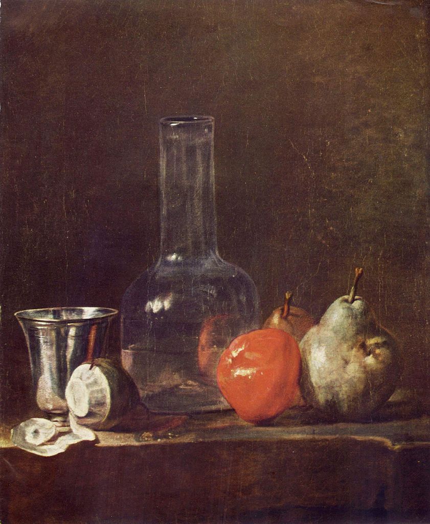Ca s'est passé en novembre ! Chardin-nature-morte-avec-carafe-et-fruits-1750