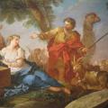 Charles Joseph Natoire. Jacob et Rachel quittent la maison de Laban (1732)