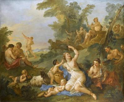 Charles Joseph Natoire. Le Triomphe de Bacchus (1747)