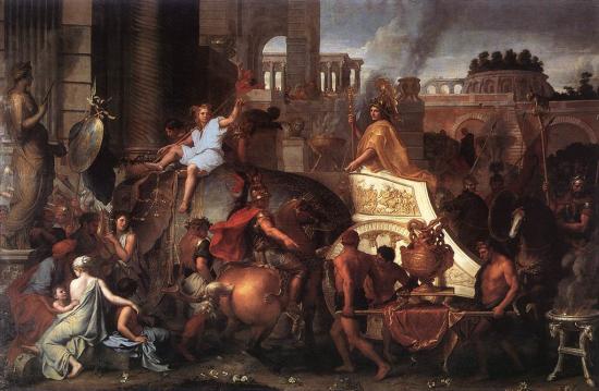 Charles Le Brun. Entrée d'Alexandre dans Babylone (1664)