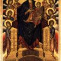 Cimabue. La Vierge en majesté ou Maestà (1285-86)