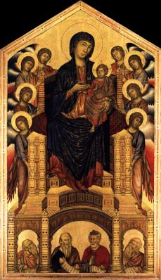 Cimabue. La Vierge en majesté ou Maestà (1285-86)