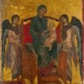 Cimabue. Vierge à l’Enfant avec deux anges (1280-85)