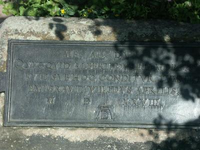 Cimetière Saint-Jean à Nuremberg. Plaque Albrecht Dürer