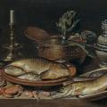 Clara Peeters. Nature morte avec poisson et artichauts (1611)