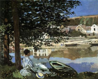 Claude Monet. Au  bord de l’eau à Bennecourt (1868)
