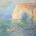 Claude Monet. Etretat, la Manneporte, reflets sur l'eau (1885)