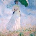 Claude Monet. Femme à l’ombrelle, tournée vers la droite (1886)