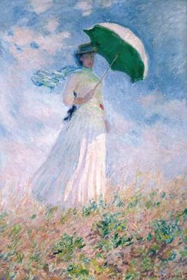 Claude Monet. Femme à l’ombrelle, tournée vers la droite (1886)