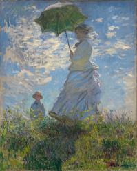Claude Monet. Femme au parasol. Madame Monet et son fils (1875)