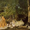 Claude Monet. Le déjeuner sur l’herbe, étude (1865)