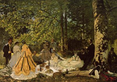 Claude Monet. Le déjeuner sur l’herbe, étude (1865)