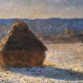 Claude Monet. Meule dans la neige, matin. (1890)