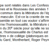 Rousseau et l'homosexualité